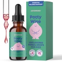 JoySpring Potty Wise Drops – Alivio natural de constipação para crianças e crianças – Elderberry, Extrato raiz de alcaçuz, Sementes de funcho & Senna – Açúcar-livre Vegan Liquid Blend Suplemento (1 fl oz) 30 Servings