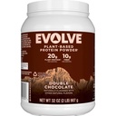 Evolua a proteína baseada em plantas em pó, Chocolate duplo, 20g de proteína Vegan, Dairy Free, Sem sabores artificiais, Não-GMO, 3g de fibra, Exclusivo, 2 libras (embalando maio Vary)