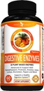 Enzimas Digestivas de Jardim Potentes -18 Enzimas Baseadas em Plantas com bromelaína de lipase de amilase Protease lactase & Outras Enzimas - Um Pílula Pré-Alimentada Suporta Digestão Saudável & Absorção Nutriente 60 Caps