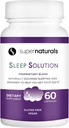 Solução de sono de saúde, Suplemento de sono para adultos, Magnésio e Melatonina para o sono fornece suporte natural do sono, Ingredientes Vegan, Suplemento de sono de magnésio sem glúten, 60 Cápsulas