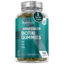 WeightWorld Biotin Gummies for Hair, Skin & Nails 5000mcg - 120 Count (60 Servings) - Suplementos de Biotina para Mulheres e Homens - Natural Misto Berry Flavored Biotin Gummy - Vegetarian & Third-Party Tested