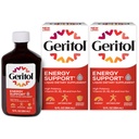 Geritol Liquid Vitamina e suplemento de ferro, suporte energético, contém alta potência B-Vitaminas e ferro, degustação agradável, fácil de engolir, sem adoçantes artificiais, não-GMO, 12 Oz, 2 Pack