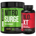 Fábrica Jacked Nitrosurge Pré-treino em Abacaxi & N.O. XT Nitric Oxide Booster para homens e mulheres