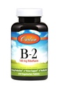 Carlson - B-2, 100 mg Riboflavina, Produção de Energia, Suporte à Visão e Pele Saudável, 250 Comprimidos Vegetarianos