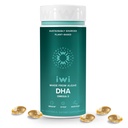 Iwi DHA Omega-3, 60 Softgels (30 Servings), Algae Omega 3, Cérebro, Olhos e Sistema Nervoso Suporte Suplemento dietético, Krill & Fish Oil Alternative, Sem gosto de peixe