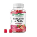 Greenfield Nutrições - Halal Biotin Gummies Vitamina para o cabelo, pele e unhas, Suporta o metabolismo da gordura, crescimento do cabelo, unhas fortes e pele clara, Gelatina livre, não-GMO, e sem glúten - 90 chicletes