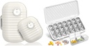 Organizador de pílulas de viagem, 7 dias & organizador de pílulas 3 vezes um dia, 7 dia caixa de pílulas - GloDeals semanalmente organizador de pílulas diária medicina container Dispenser caso para suplemento de óleo de peixe vitamina