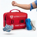 346 Peça Kit de primeiros socorros Sobrevivência - Kit médico de trauma impermeável profissional para emergência, Ideal para casa, Escritório, Carro, Viagem, Ao ar livre, Camping, Caminhadas - Bolsa de suprimentos de emergência portátil