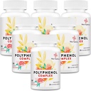 67,500 MG Polifenóis Suplemento - Poderosos antioxidantes e polifenol para a defesa da idade, Polifenol Superalimento, Quercetina, Resveratrol, Chá Verde, Base de Plantas & Energia, Suporte Imune, 540 Cápsulas