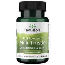 Swanson Espectro Completo Cardo de Leite 500 Milligrams 30 Cápsulas