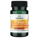 Swanson Folato (5- Ácido Metiltetrahidrofólico) 400 mcg 30 Veg Cápsulas