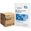 Pacotes frios instantâneos de McKesson 6" x 9" [24 Pack] – Pacotes de gelo instantâneo para lesões descartáveis, alívio da dor, inchação, Sprains – Compressão fria viagem para esportes, primeiros socorros, dor de dentes