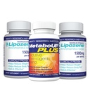 Lipozene Peso Perda de Comprimidos 2 Garrafas com 30 Cápsulas Cada um Junto com um MetaboUp garrafa de 30 Contagem Plus