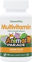 Naturezas Plus Animal Desfile Multivitamínico mastigável para crianças - sabor laranja - 180 Comprimidos em forma de animal - Promove a saúde e bem-estar - Vegetariano, sem glúten - 90 Servings