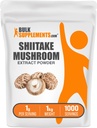 BulkSupplements.com Shiitake Mushroom Extract Powder - Shiitake Mushroom Powder Supplement, Imune Support - Vegan & Gluten Free, 1g por serviço, 1 kg (2,2 lbs) (Pacote de 1)