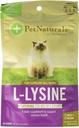 Animais de estimação naturais de Vermont L-Lysine 60 Mastigação em forma de diversão para gatos - 2 embalagens
