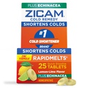 Zicam Zinc Cold Remedy RapidMelts Comprimidos de solução rápida sabor limão-limão com Echinacea 25ct
