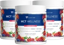 Gundry MD MCT bem-estar pó para apoiar a energia, produção de cetona e saúde do cérebro, Keto Friendly, Açúcar livre (90 dia de fornecimento, framboesa medley)