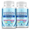 Suplemento de suporte imunológico, 10-em-1 Defesa imunológica com vitamina C,B6,B12,VIT D, Zinco, Echinacea Elderberry Imune Boosters para Adulto - 120 Cápsulas(2 Pack)