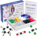 Lições em Química Modelo Kit - velho Nobby 240 Pc Molecular Conjunto de Química Orgânica para Estudantes - completo Modelo Molecular Kit para STEM, Visualizando Átomos, Ligações e Estruturas