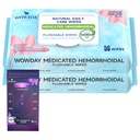 Vassouras de hemorróidas flusáveis (Ph equilibrado) 112 Contagem Fragrância Livre Tratamento de hemorróidas adultas Hazels Witch Witch Wipe para alívio de coceira no rabo