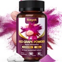 Piceid Resveratrol Supplement and NAD+ Cell Regenerator, Ultra High Pureza & Biodisponível, Apoiar a Saúde do Coração, Fluxo de Sangue, Produção de Energia Celular & Metabolismo, Red Grape Powder, Fornecimento de 45 dias-62