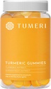 TUMERI Gummies açafrão e gengibre – Curcumin Curcumin suplemento de apoio conjunto - 60 Contagem Natural frutas tropicais saboreado Vegan Gummies