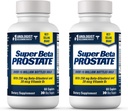 SUPER BETA PROSTATE suplemento de suporte para a saúde dos homens - Reduzir viagens de banho, promover o sono, melhor esvaziamento de bexiga e próstata saudável, Beta Sitosterol - 60 contagem (Pacote de 2)