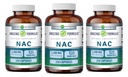 Fórmulas surpreendentes NAC 600 Mg Suplemento N-Acetyl Cysteine Cápsulas Não-GMO Glúten Grátis □ Made in USA (3 Pack, 250 Count)