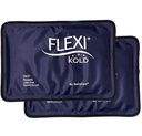 2 Pacotes de gelo FlexiKold Gel - Pacotes de gelo para lesões reutilizáveis, alívio da dor nas costas, pacote de gelo de joelho enrolado, após a cirurgia, pacote de gelo para joelho - 6303-COLD-2PK por NatraCure - médio – 2PK