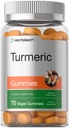 Horbäach Gummies açafrão Contagem de 70 Mango & Peach Flavor Curcumina açafrão com gengibre Vegan Non-GMO & Gluten Suplemento gratuito