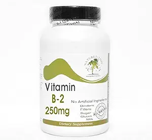 B-2 Vitamina 250mg ~ 100 Cápsulas - Sem aditivos ~ Suplementos de natureza