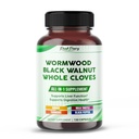 All-in-1 Wormwood Black Walnut Whole Craves Ginger - Suporta Saúde do Fígado & Aids Digestion - Feito nos EUA -150 Cápsulas