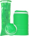 HCS Bulk Emesis Bags Descartáveis - Eco-friendly, Premium, Grau Hospitalar, Adultos e Crianças - Sacos de Vômito Descartáveis para Carro, Viagem, Uso em Casa - Vomitar, Vomitar, Puke - 144, Forte (40 fl oz)