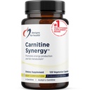Designs para Saúde Sinergia Carnitina - 400mg L-Carnitina (de Tartarato de Carnitina) + 100mg Acetil L-Carnitina Comprimidos - Não-GMO + Suplemento Vegetariano (120 Cápsulas)