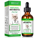 Antibióticos para gatos, Antibióticos naturais Suplementos de animais de estimação Suporta Imune & Cats Alergia Alívio, Multivitamin de gato gotas ITU para todas as idades e raças de gato, frango sabor - 2 Fl Oz / 1 pacote
