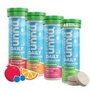 Vitaminas Nuun Comprimidos Eletrolíticos com vitamina D, C, E, A, & B6, Ácido Fólico, Magnésio e 4 Outros Eletrólitos Essenciais, Glúten Livre & Vegan, Fruta Misturada, 4 Pack (48 Servings Total)