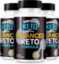 (3 Pack) Shred Keto Pills, Premium Keto Shred Weight Loss Cápsulas, Todos os suplementos naturais Keto para apoiar Fitness e Body Goals, Comentários oficiais ShreddedKeto (180 Cápsulas)