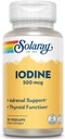 Solaray Iodine 500 mcg Pode ajudar a apoiar função saudável da tireóide, Metabolismo, Foco e Energia