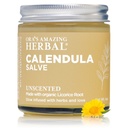 Salve Calendula, Creme Calendula, Salva Desenho, Pomada Calendula, Erva Incrível de Ora, Salve grátis de coco feito com Calendula Orgânica e Raiz de Alcaçuz, 4 onças
