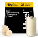 Huel Black Edition □ Banana 40g Vegan Protein Powder □ Nutricionalmente Complete Refeição 27 Vitaminas e Minerais, Gluten Free □ 17 Servings Não incluído para reduzir o plástico