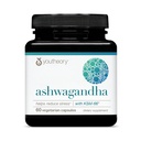 Youtheory Ashwagandha - 1.000 mg - Energia, Sono, Stress & Cortisol Suplemento de suporte - Mistura de ervas adaptogênica com KSM-66 orgânico Ashwagandha & Ginger - 60 Cápsulas vegetarianas (fornecimento de 30 dias)