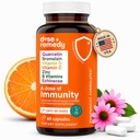 Uma dose de Quercetina Imunidade com Vitamina C e Zinco, Vitamina D, 500mg Quercetina Bromelaína com Echinacea & B Vitaminas, Lung Imune Supplement 7 em 1 Immunity Defense Booster (60 Contagem)