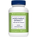 A Vitamina Shoppe Odorless Aged Alho Extrato - Suporta Saúde Cardiovascular - 600 MG (200 Cápsulas)