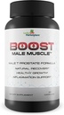 Boost masculino - suporte máximo de próstata para homens - promover o esvaziamento completo de bexiga dia e noite - apoio melhor fluxo de sangue com chá verde - suplemento de saúde de próstata masculina - apoio urinário