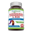 Pure Naturals Glucosamine Chondroitin + Suplemento HSH 1850 Mg 240 Cápsulas Não-GMO