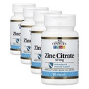 Comprimidos de Citrato de Zinco do Século XXI 50mg, 60 Count (Pack of 4)