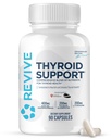 Revive MD Thyroid Support Supplement for Men & Women - Mistura abrangente de nutrientes Suporta função saudável da tireóide com vitaminas essenciais, minerais e ervas (90 cápsulas, 30 servimentos)