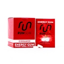 GUN GUM Cinnamon Energia Gum 50mg Cafeína Taurina & B-Vitaminas por Peça, 24 Peças (Pacote de 12), 2 Peças = 1 Bebida de café ou energia, Açúcar Livre, Caloria Zero