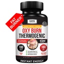 Kaya Naturals Oxy Burn - Fórmula erval termogênica para a vida ativa – Não-GMO & Gluten-free – 180 Contagem